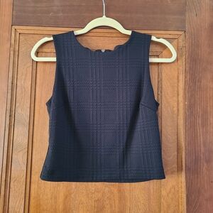 Banana Republic Black Textured Structure Tank